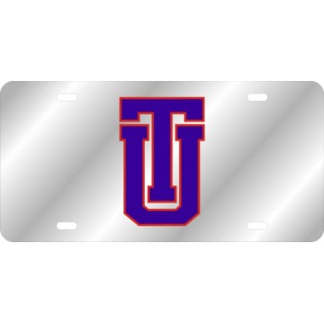 University of Tulsa Silver Laser License Plate